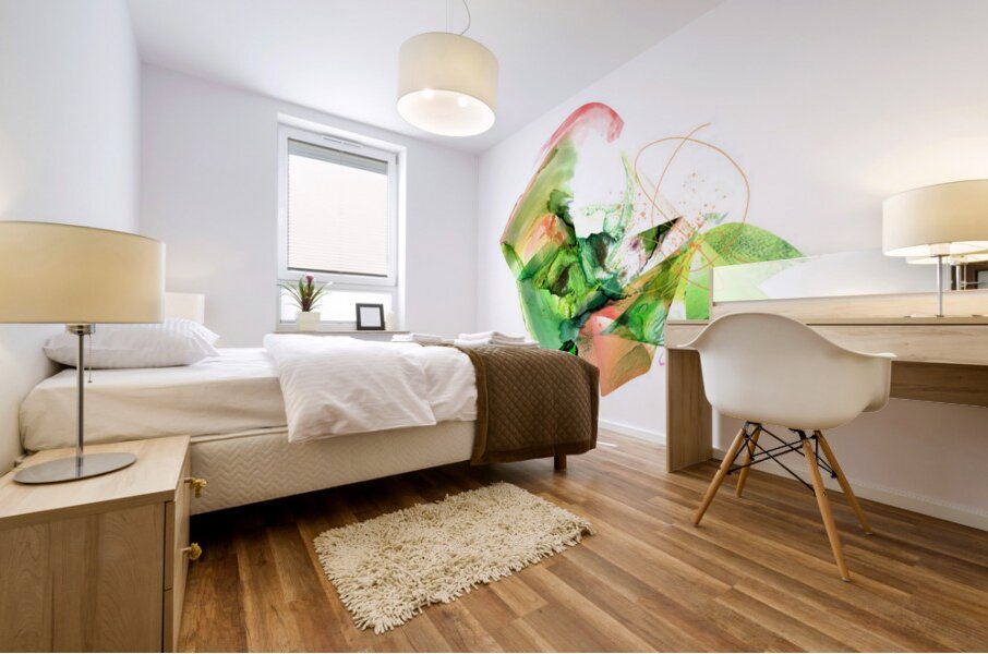 Just peachy Mural print